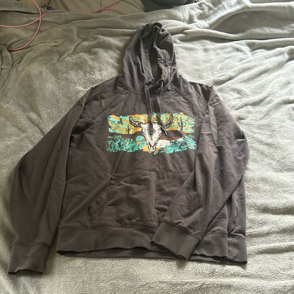 Rock ‘n’ roll denim men’s hoodie size medium
